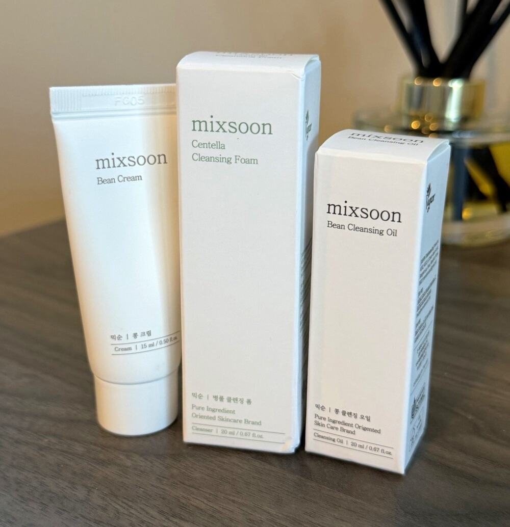 Mixsoon K Beauty Skincare Mini Bundle Bean Cream Cleansers NEW